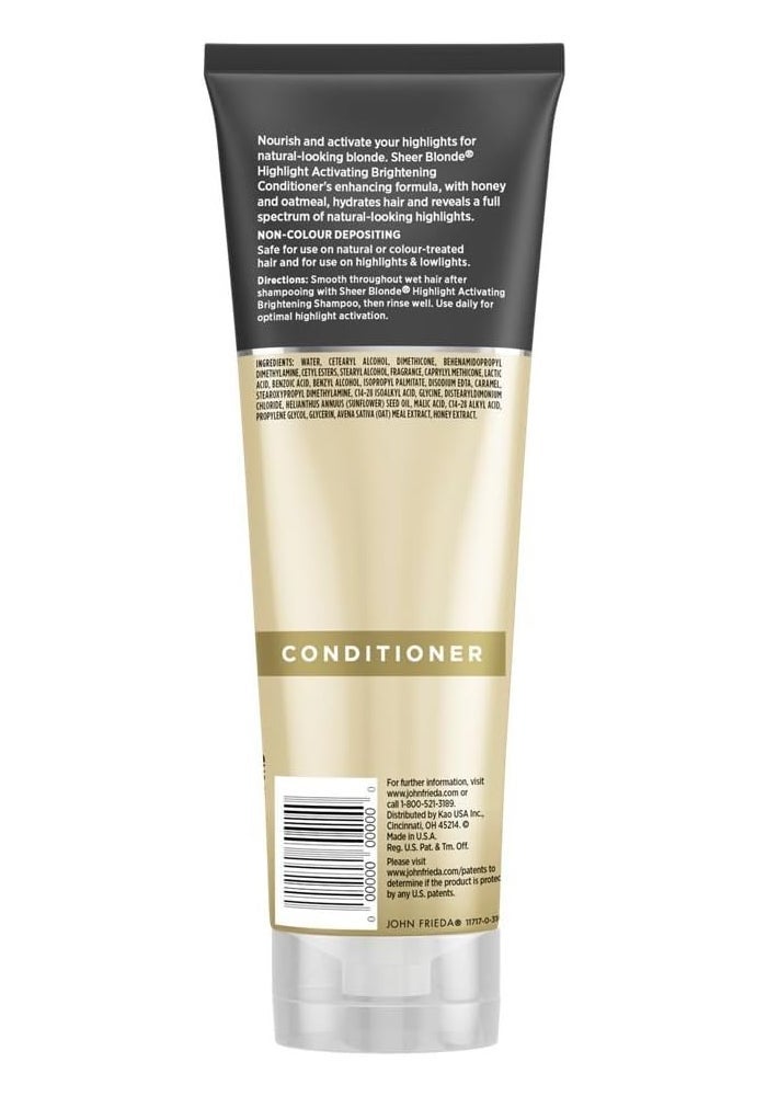 John Frieda Sheer Blonde Highlight Activating Conditioner for Darker Blondes - 8.45 Ounces (Pack of 2) with Honey and Oatmeal - Image 3