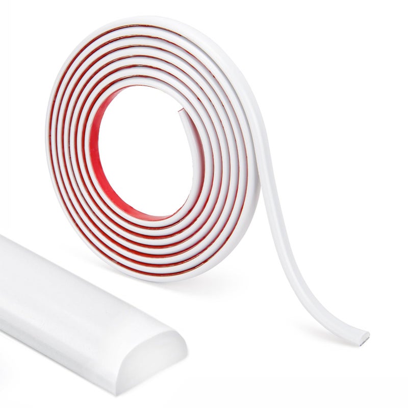 LONGKING 10 ft Peel and Stick Trim Molding Trim for Walls Edges Borders Backsplash Tiles Flexible and Self Adhesive Trim White