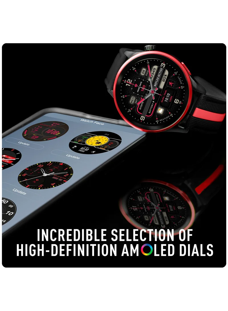 REFLEX ACTIVE Reflex Active Venture R 400 AMOLED GPS Black and Red Smart Calling Watch