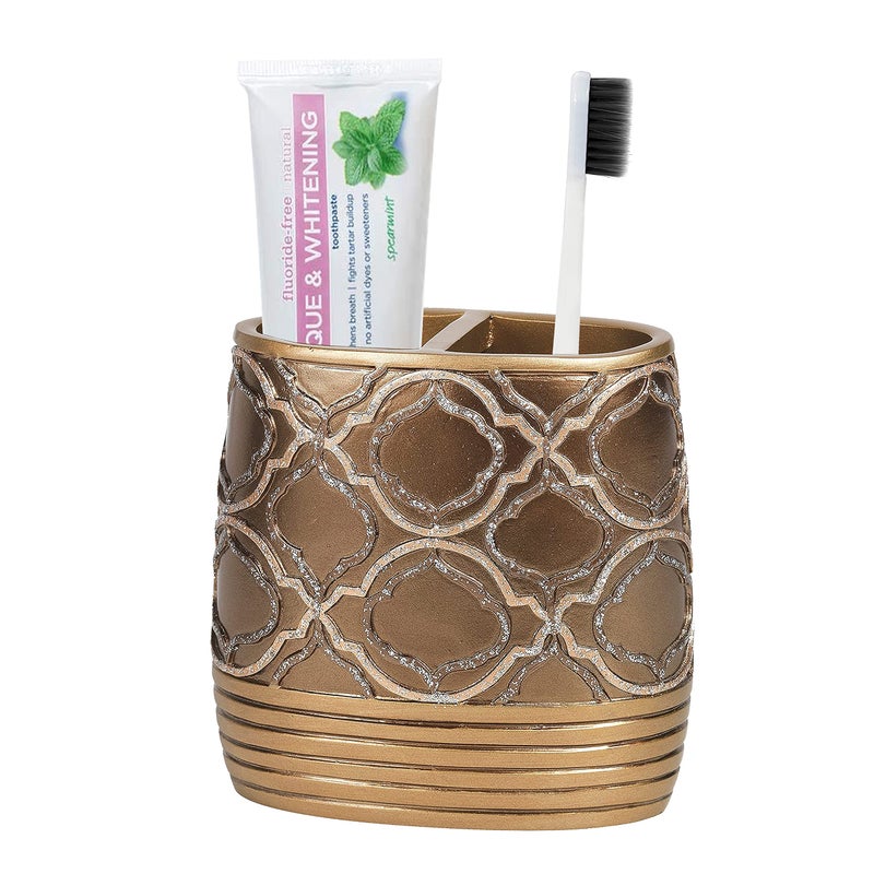 Popular Bath Toothbrush Holder  Spindle Collection  Gold - Image 4
