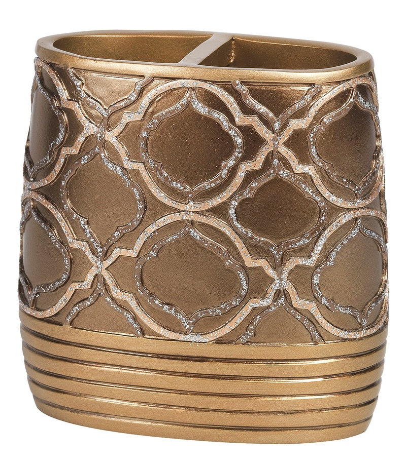 Popular Bath Toothbrush Holder  Spindle Collection  Gold - Image 1