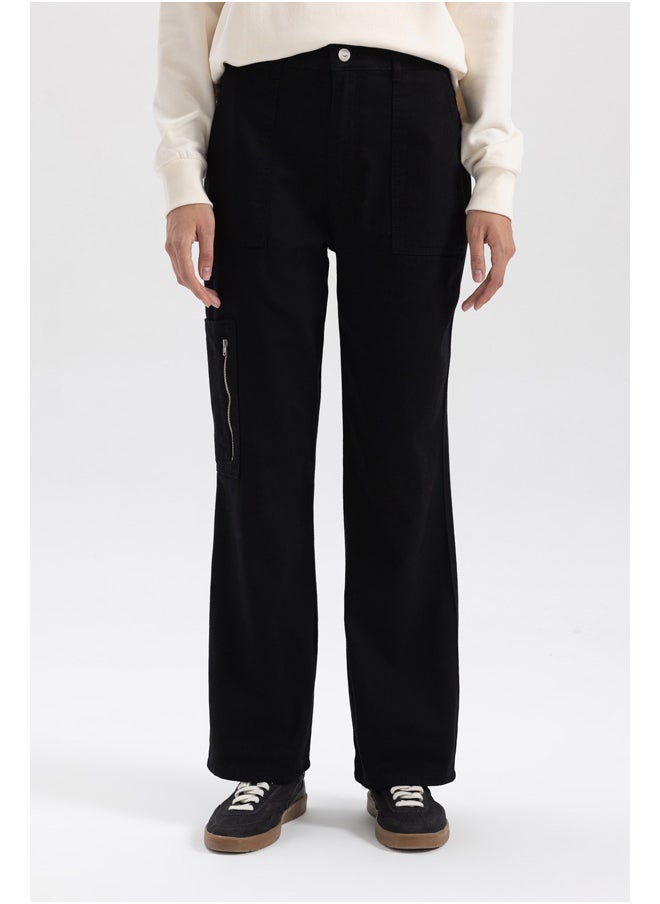 DeFacto - Woman Wide Leg Woven Trousers - Image 1