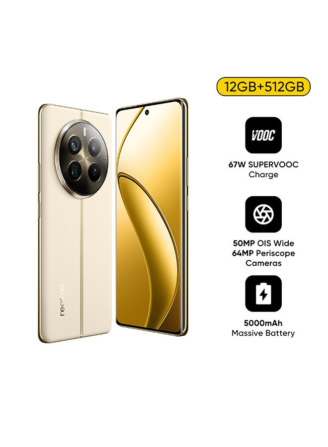 realme 12 Pro+ 5G Dual SIM 12GB RAM 512GB Navigator Beige International Version