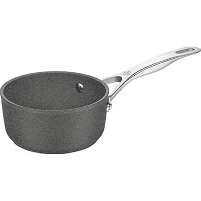 Ballarini Salina Granitium Sauce Pan 16 Cm Made In Italy Aluminum Body Stay Cool Stainless Steel Handle Nonstick Coating  Titanium ScratchResistant For All Stovetops Oven Safe PfoaFree - Image 2