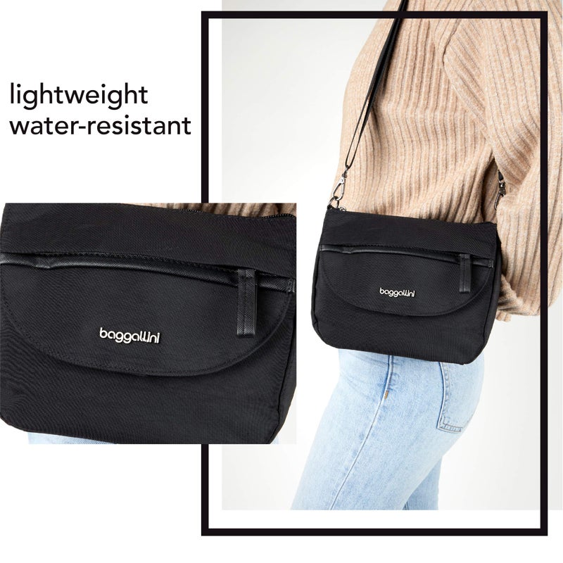 Baggallini womens 2.0 Pocket Crossbody 2 0 with RFID, Black, One Size US - Image 3