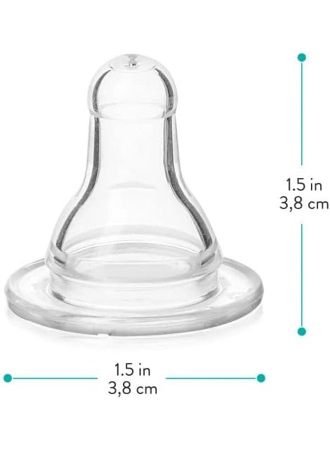 Evenflo Feeding Classic BPA-Free Silicone Fast Flow - 8 Months+, 6 Pack, Clear, 6 Count (Pack of 1) - Image 4