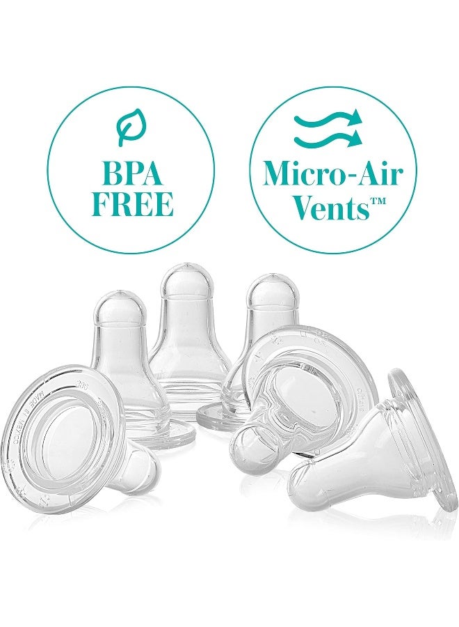 Evenflo Feeding Classic BPA-Free Silicone Fast Flow - 8 Months+, 6 Pack, Clear, 6 Count (Pack of 1) - Image 3