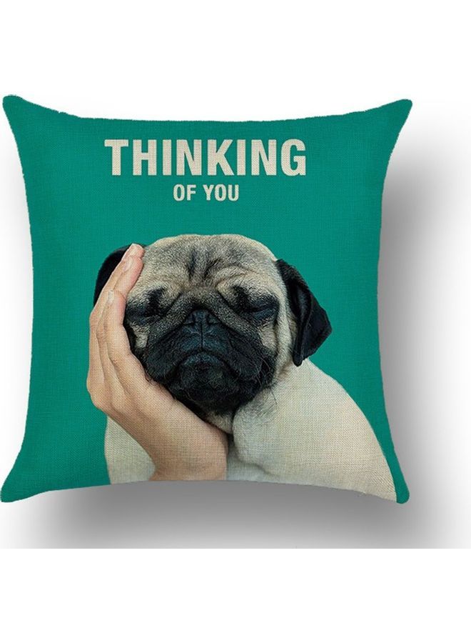 NIBEMINENT Decorative Printed Cushion Cover Multicolour