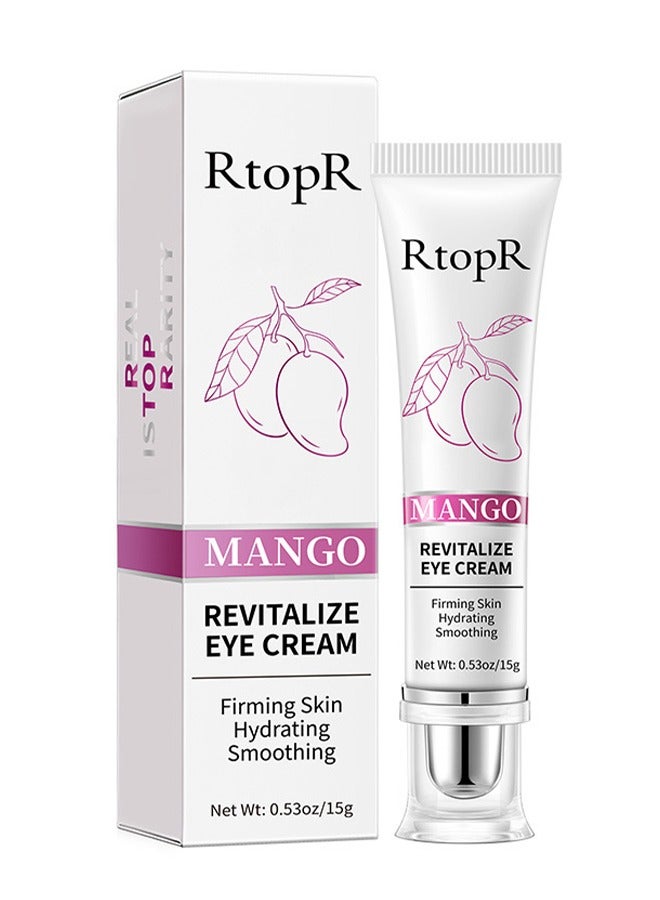 RtopR Mango Revitalize Eye Cream, Firming Skin, Reduce Fine Lines, Remove Dark Circles, Moisturizing Eye Care Essence Cream 15G - Image 1