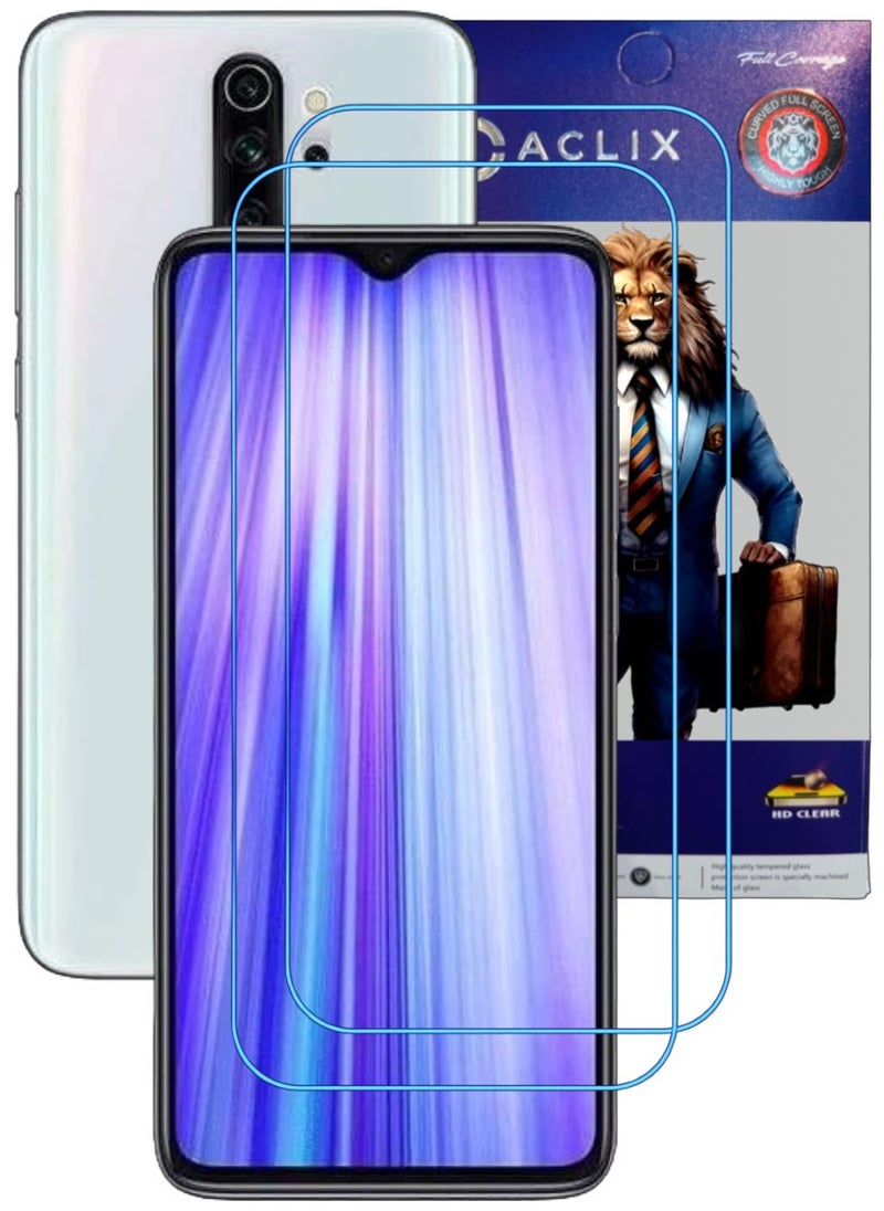 ACLIX 2 Pieces Antistatic ESD Dustproof Premium Quality High Definition Clear Tempered Glass Screen Protector Designed For Xiaomi Redmi Note 8 Pro - Image 1