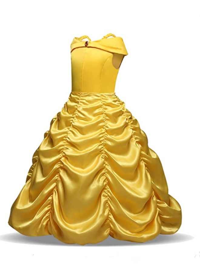 ISank Beauty and The Beast Costume Belle Princess Birthday Party  Fancy Dress  - Image 4