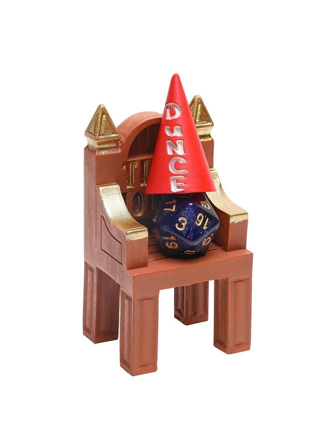 ASVP Shop DND Time Out Chair & Dunce Hat - Dice Jail - Accessories/Gift for Dungeons and Dragons - for All D&D Dice D20, D10, D8, D6, D4 - Image 1