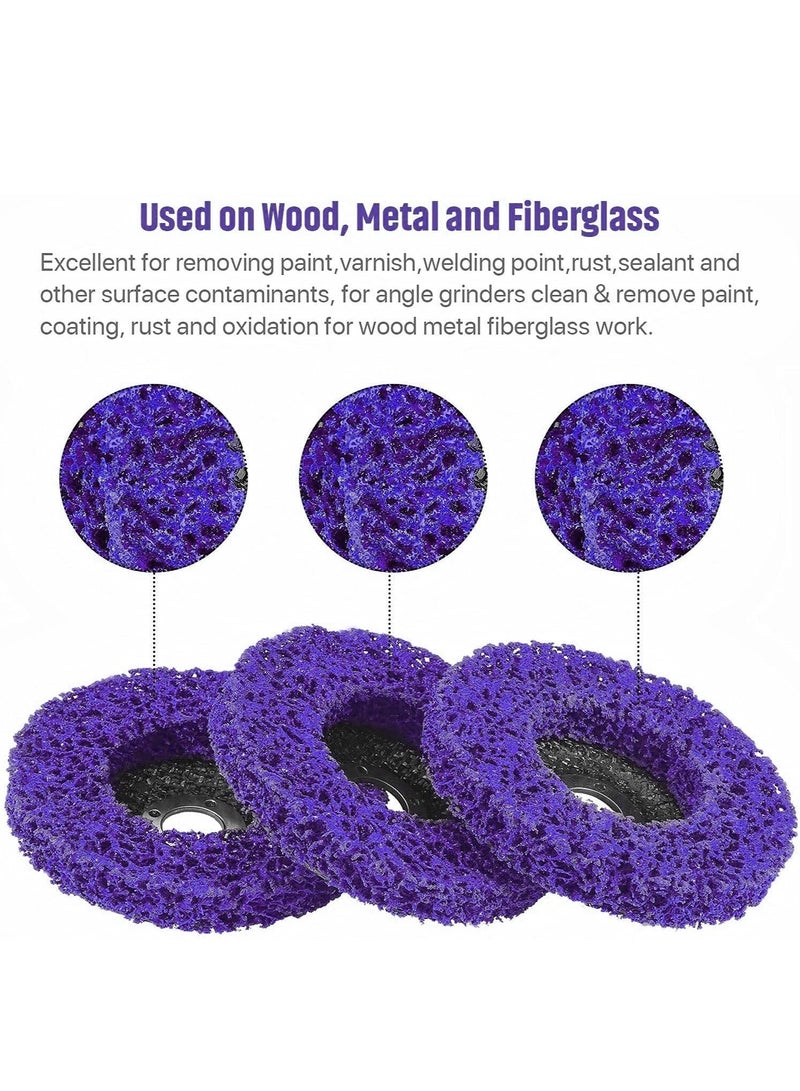 3 Pack Strip Discs Stripping Wheel, for Angle Grinder Paint Strip Wheel Quick Abrasive Discs Rust, Oxidation, Paint Remover  - Image 4