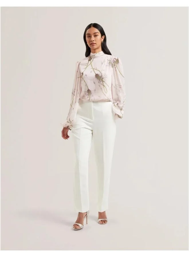 Ted Baker Printed Neck Tie Detail Top