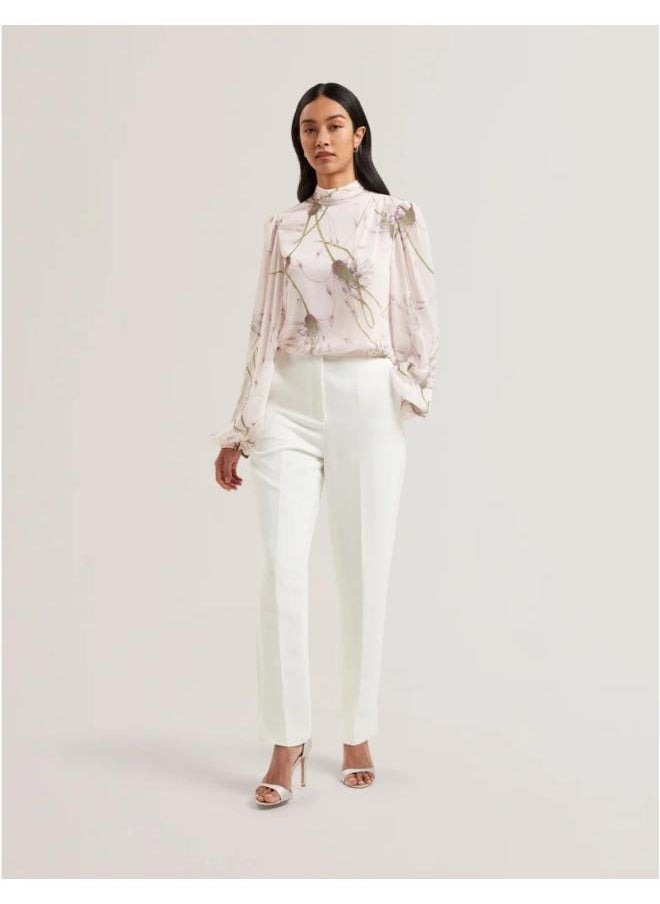 Ted Baker Printed Neck Tie Detail Top  - Image 4