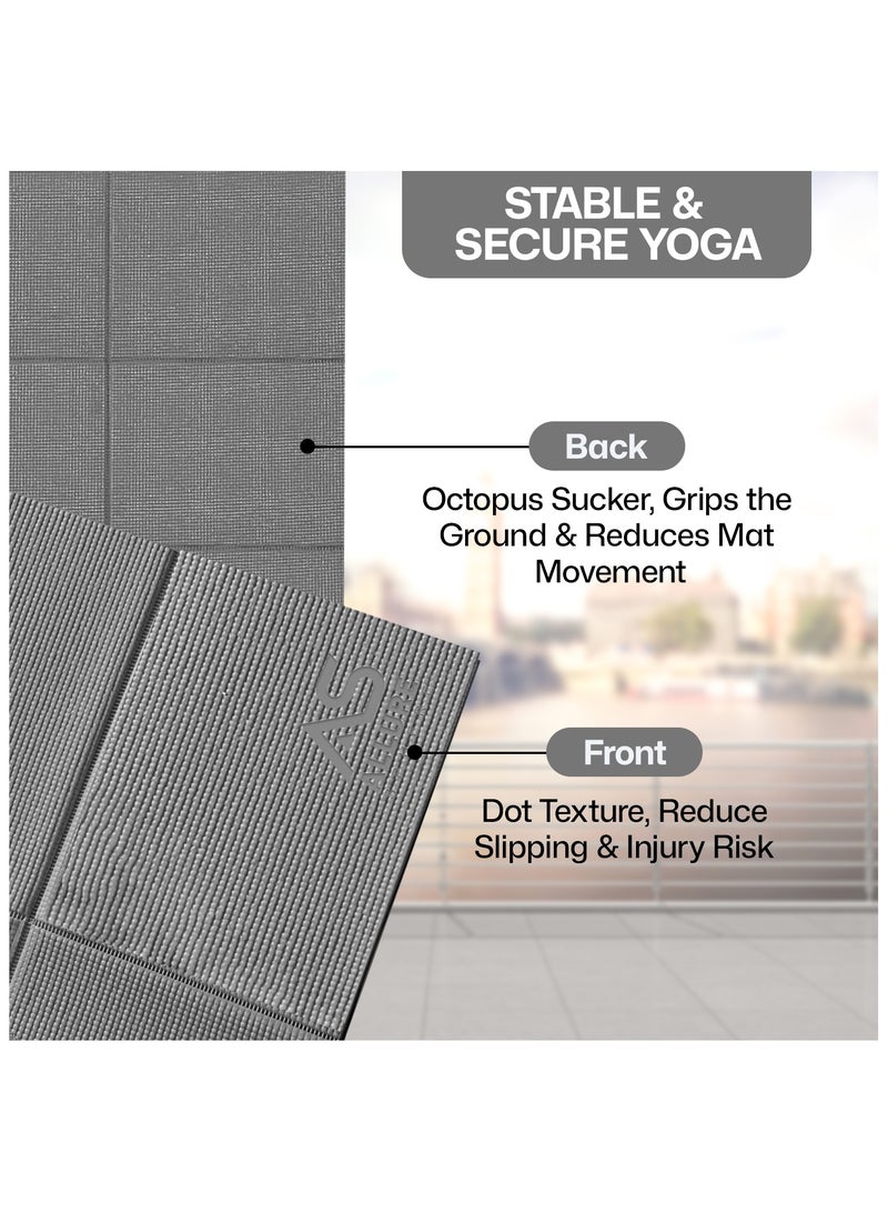 Allure Sphere Sphere Foldable Yoga Mat - Non Slip Double Sided, Lightweight, Eco-Friendly Exercise Mat - Portable With Carrying Bag Perfect For Gym, Home And Travel Workouts - Image 5