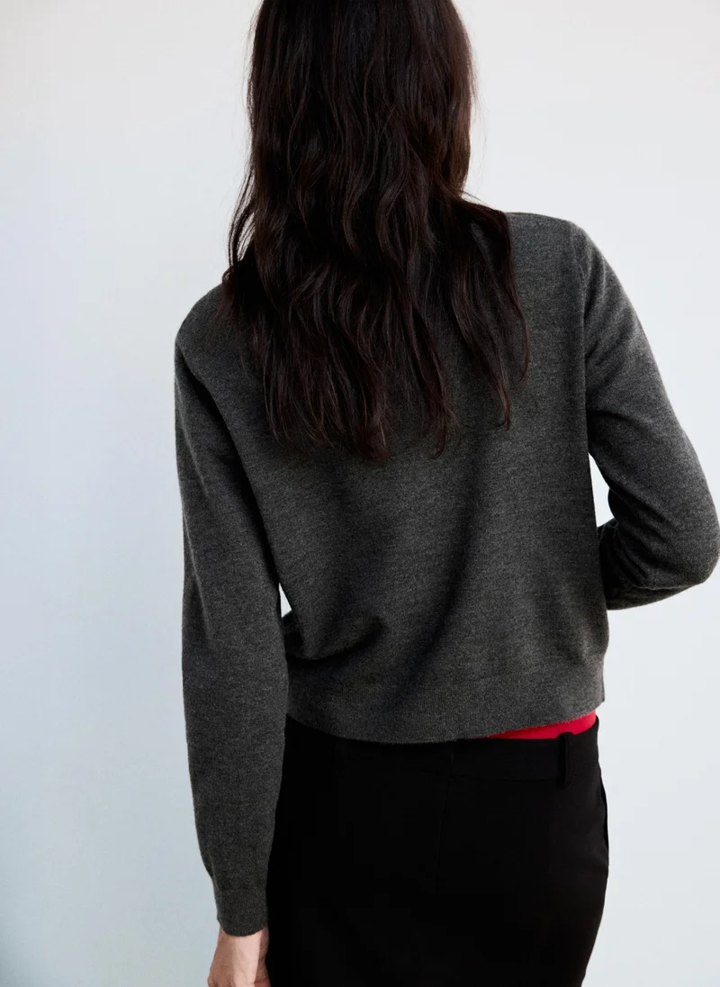Mango Rhombus cardigan with buttons