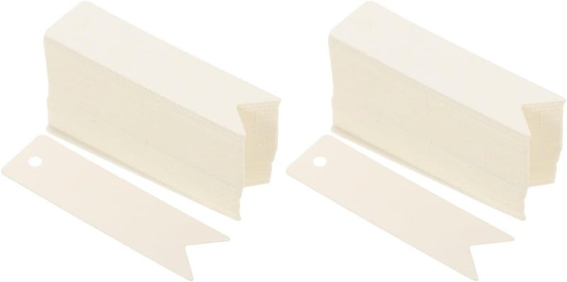 400 Pcs Blank Paper Price Tags Writable Labels For Jewelry Clothing Display - Image 1