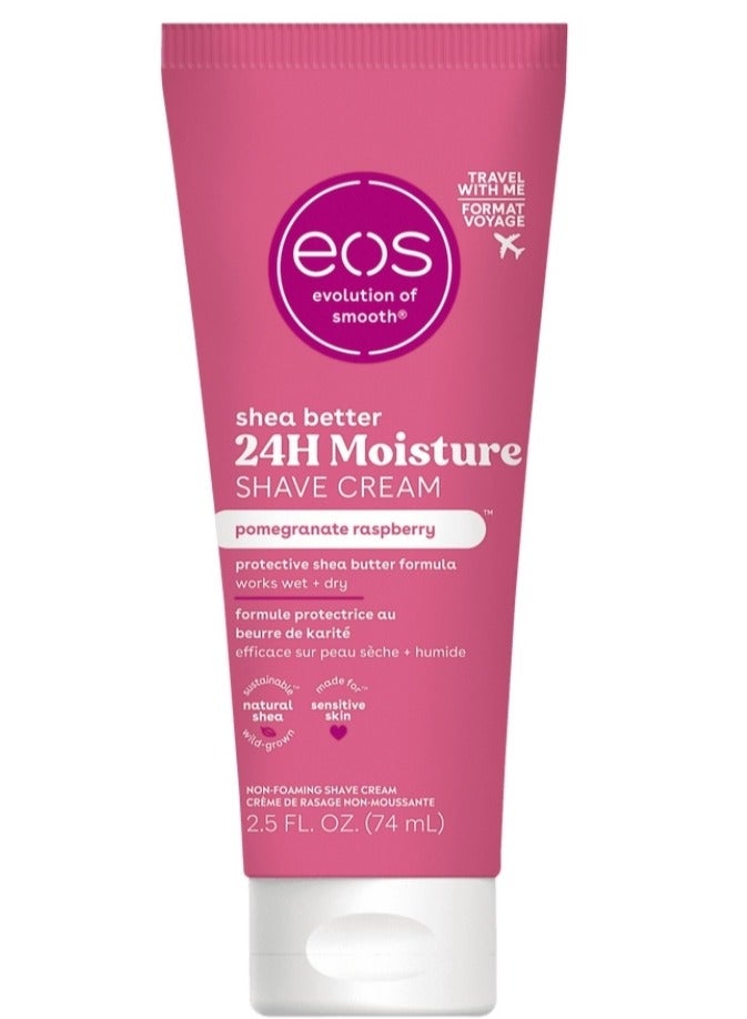EOS 24 H Moisture Shave Cream pomegranate raspberry 7 fl. oz. (207 ml) - Image 1