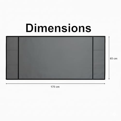 Fancy Walas Refrigerator Double Door Waterproof, Dustproof, Refrigerator Top Cover, Protective Covers for Fridges with Extra Storage Space Nylon Top Cover with 6 Storage Pockets ( Grey, 170 x 65 cm ) - Image 3