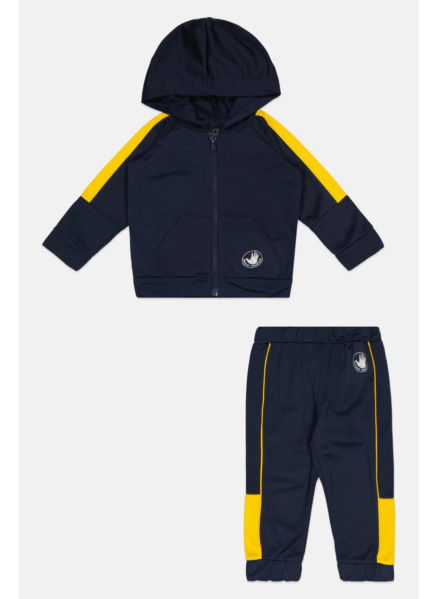 Body Glove - Toddlers Boy 2 Piece Brand Logo Long Sleeves Sweatshirt And Pant, Navy - Image 1