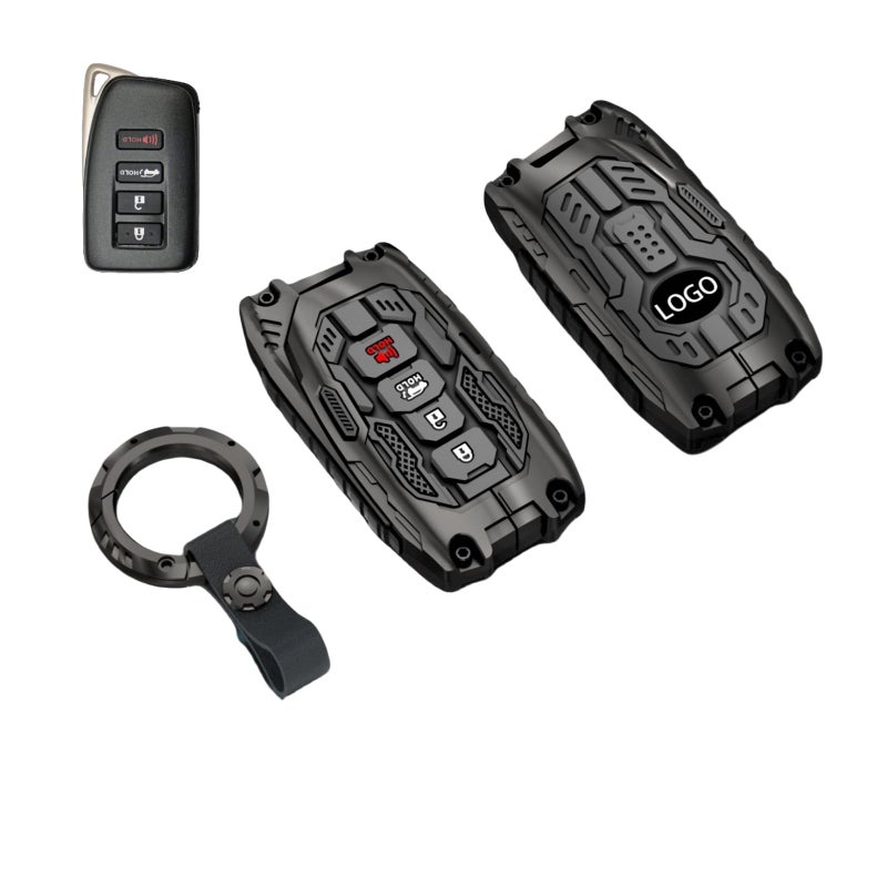 Heavy Key Fob Cover Case Protector for Lexus Keychain Accessories for Lexus ES300h ES350 GS350 GS450h IS200t IS300 IS350 LX570 NX200t NX300h RC350 RX350 RX450h ModelB