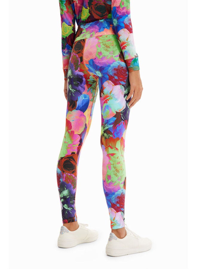 DESIGUAL بنطال مطاطي مزين بالزهور  - Image 5