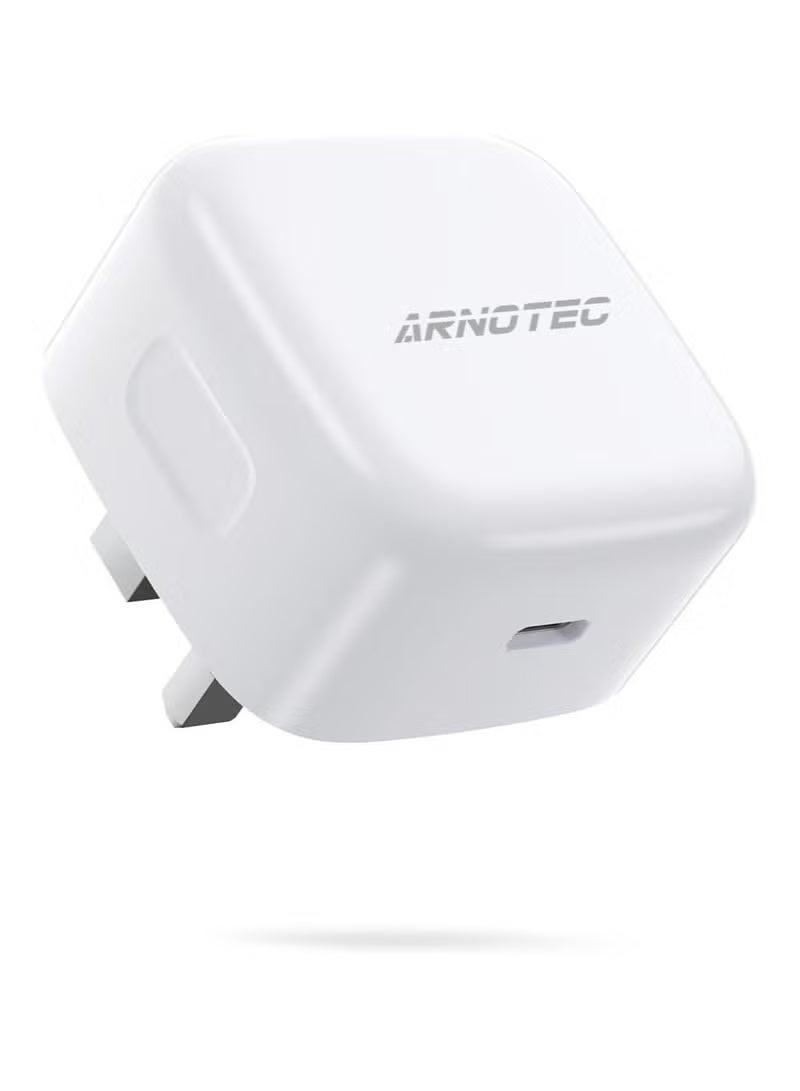 ARNOTEC 35W USB-C PD Fast Wall Charger UK Plug with 1m USB-C to C Cable – Compatible with iPhone 17 / 16 / 15 Series, iPad, Samsung, Android Devices - Image 3