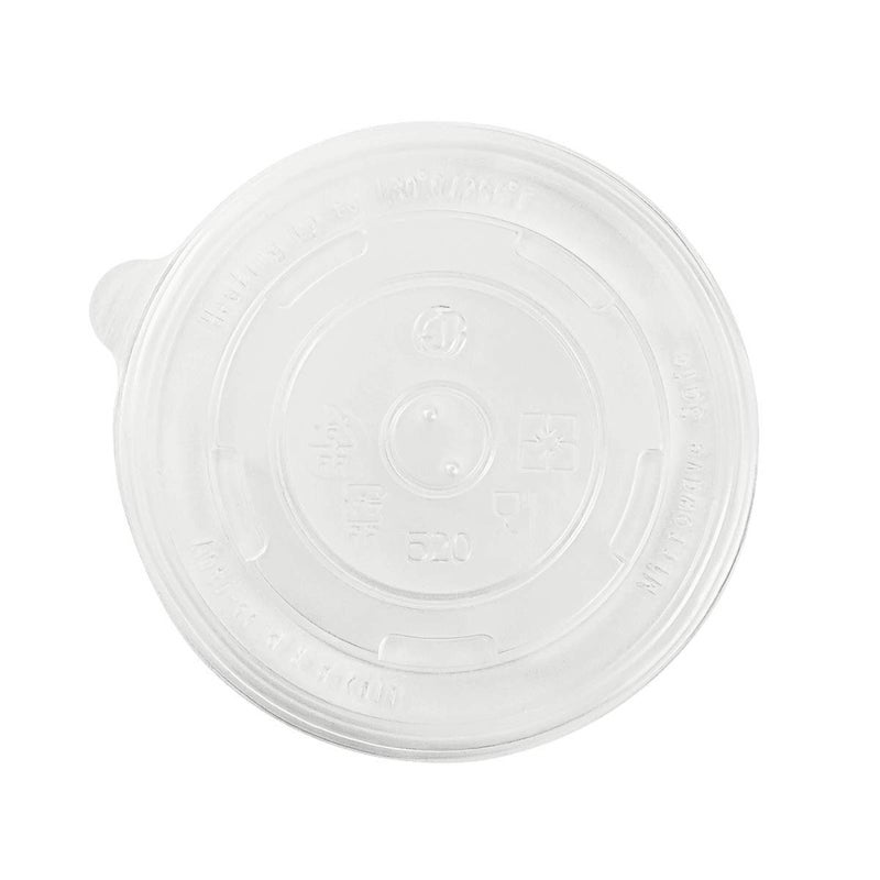 Karat غطاء مسطح PP C-KDL112-PP لحاوية الطعام الورقية سعة 16 أونصة (علبة من 1000) - Image 1