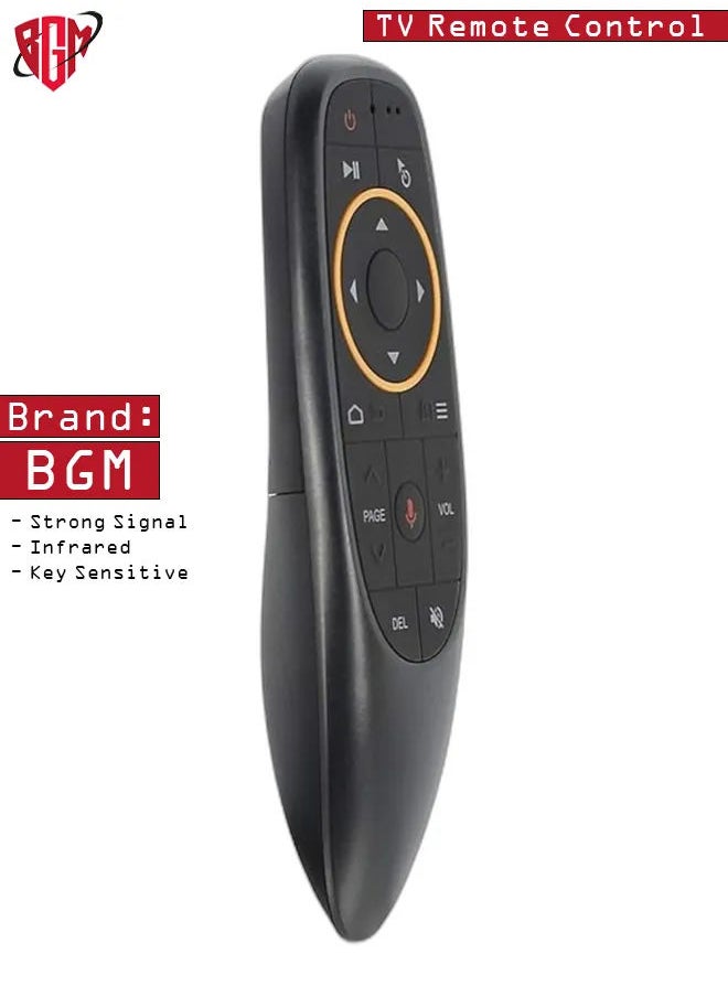 BGM - G10 Voice Air Fly Mouse, 2.4G Wireless 6 Axis Gyroscope Air Mouse Remote Control, IR Learning Controller for Android TV Box T9 H96 Max X96 X88 Mini M8s A95x - Image 1