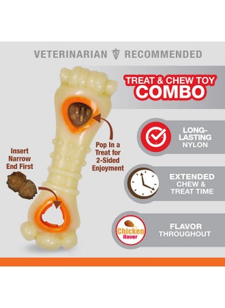 Nylabone Knuckle Bone & Pop-In Puppy Treat Toy Combo Power Chew Toy for Dogs, Dog Toys for Aggressive Chewers, Chicken Flavor, Large - Up to 50 lbs, 1 Count - pzsku/ZD4BD892BF60EBA475B38Z/45/1749110572/afd06431-6270-4359-af15-6ee76d010274