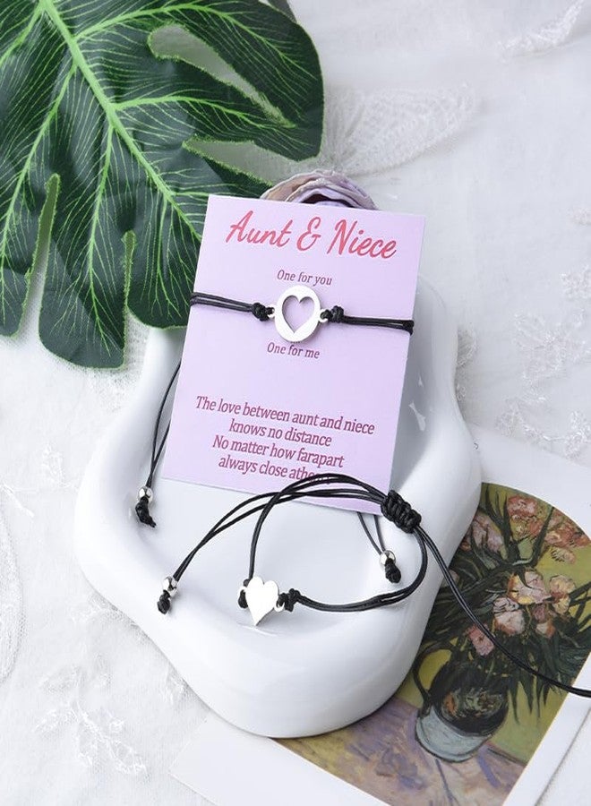 Sdopbinbin Aunt Mothers Day Gifts for Auntie Aunt And Niece Matching Bracelets Gift for Aunt And Niece Bracelet Set for Auntie Birthday Gift for Aunts from Niece Graduation Gifts - Image 4
