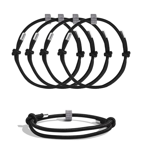 SZTLKHH 4 pcs Window Breaker Bracelet, Glass Breaking Bracelet, Wrist Strap with Tungsten Carbide Bead Car Safety Escape Wristbands, Vehicle Emergency Self Rescue Tool - Image 1