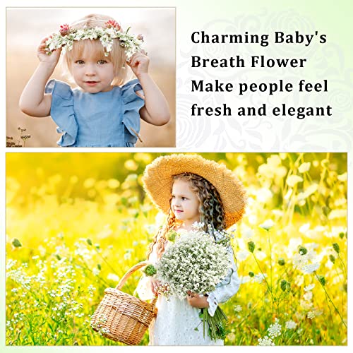 Ysleen 100 Pieces Artificial Flowers Plastic Baby Breath Flowers Faux Gypsophila DIY Floral Bouquets Arrangement Baby Breath Wedding Party Decoration for Party Home Office Garden Decor (White) - Image 5