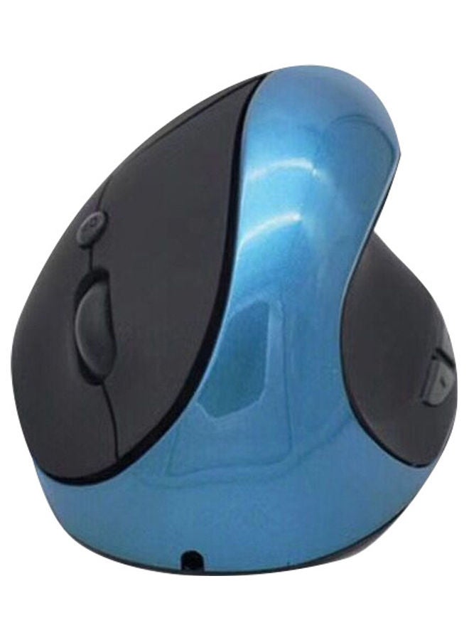 Optical Vertical  Ergonomic Wireless Mouse Blue