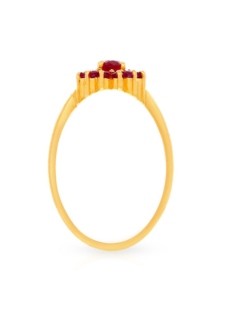 Malabar Gold and Diamonds 22 Carat 916 Purity Precia Gemstone Ring PGNREG397RN1 for Women  - Image 3