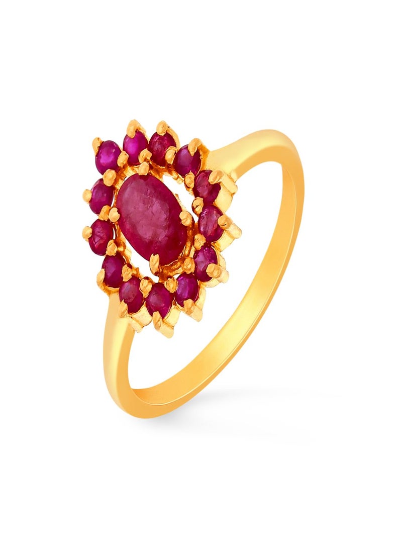 Malabar Gold and Diamonds 22 Carat 916 Purity Precia Gemstone Ring PGNREG397RN1 for Women  - Image 1
