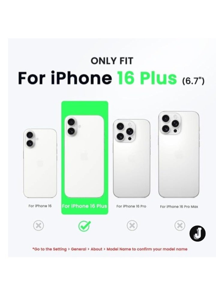 JAJEEK "Premium Soft Liquid Silicone Case for iPhone 16 Plus – Silky Soft Touch Full-Body Protective Bumper (Dark Blue)" - Image 1