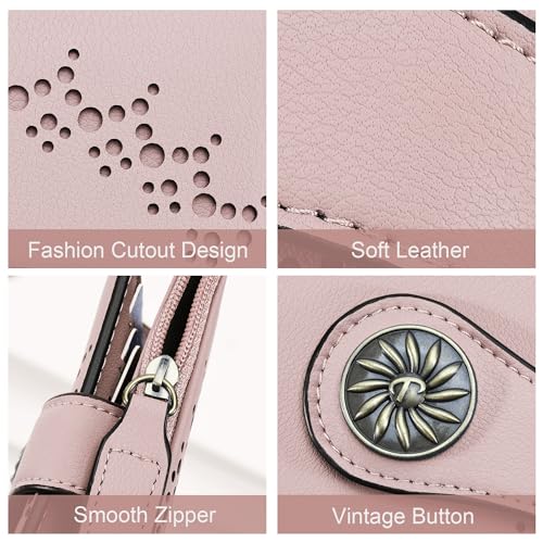 Tipmile Small Wallet for Women Bifold RFID Blocking Card Holder Leather Wallets with Zipper Coin Pocket - Image 5