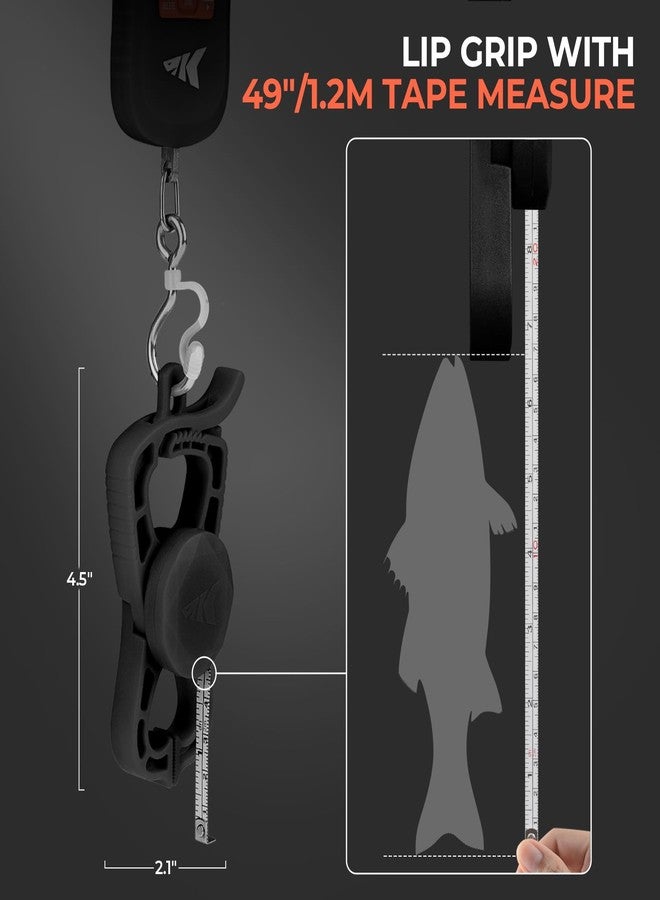 KastKing ToughTide USB Charging Fish Scale with Lip Gripper, Black Combo - Image 5