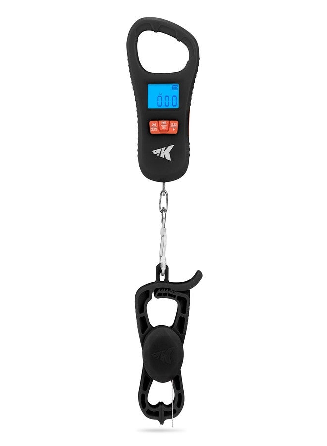 KastKing ToughTide USB Charging Fish Scale with Lip Gripper, Black Combo - Image 1