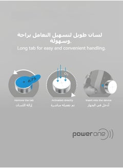 Power One Power one 1.45V Hearing Aid Batteries - Pack Of 30 Pieces  - Image 5