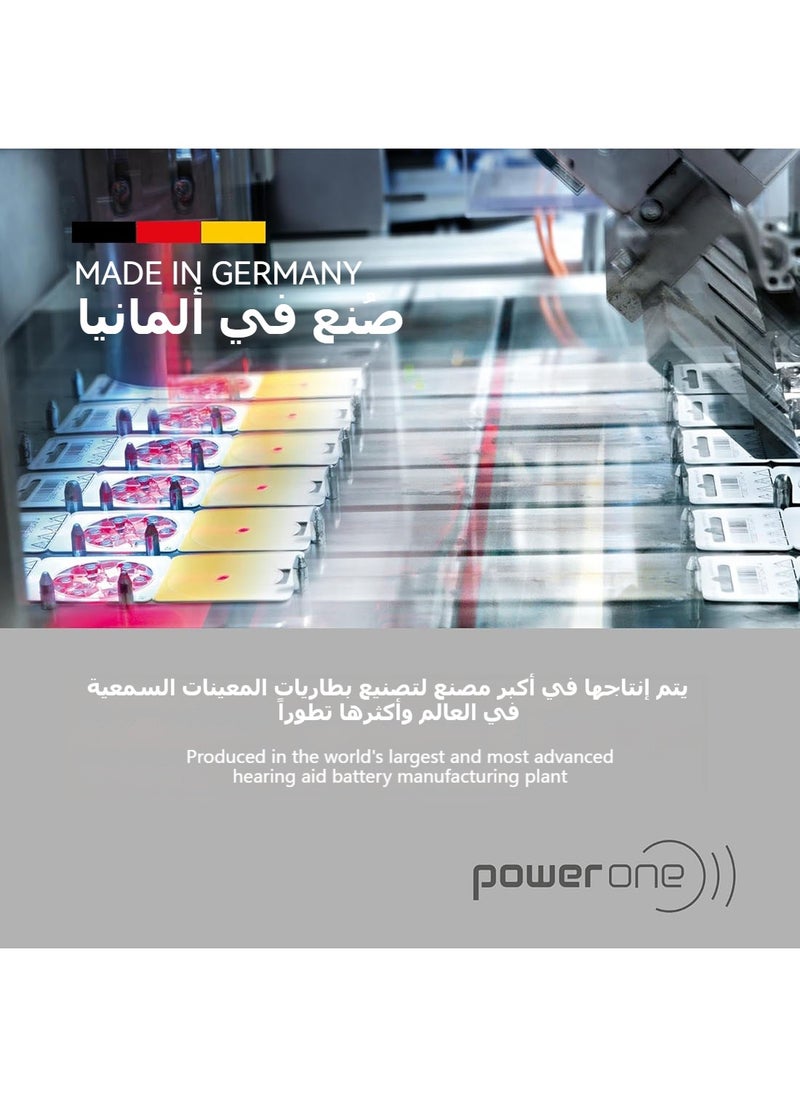 Power One - Power one 1.45V Hearing Aid Batteries - Pack Of 30 Pieces - Image 1