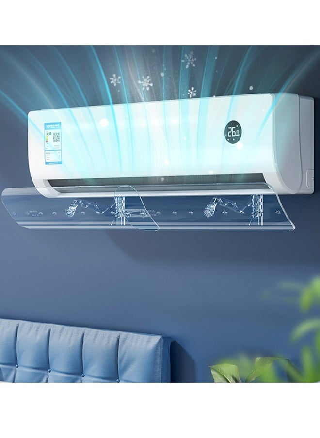 JCB CHIC Air Conditioner Deflector Air Conditioning Wind Shield, Split Ac Adjustable Flow Deflector Preventing Ac From Blowing Directly, Easy Installation Without Punching For Wall, Adjustable Size To Fit All Types And Sizes Of Air Conditioners(MKS-277)  - Image 1