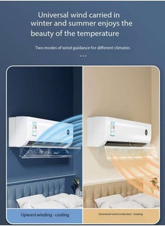 JCB CHIC عاكس هواء لعاكس هواء مكيف الهواء، عاكس هواء قابل للتعديل، عاكس هواء قابل للتعديل يمنع هبوب المكيف مباشرة، سهل التركيب بدون ثقب الحائط، مقاس قابل للتعديل ليناسب جميع أنواع وأحجام المكيفات (MKS-277)  - Image 3