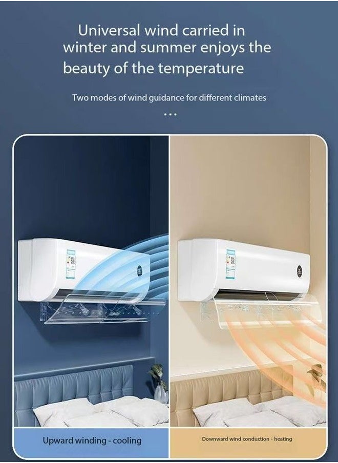 JCB CHIC Air Conditioner Deflector Air Conditioning Wind Shield, Split Ac Adjustable Flow Deflector Preventing Ac From Blowing Directly, Easy Installation Without Punching For Wall, Adjustable Size To Fit All Types And Sizes Of Air Conditioners(MKS-277)  - Image 3