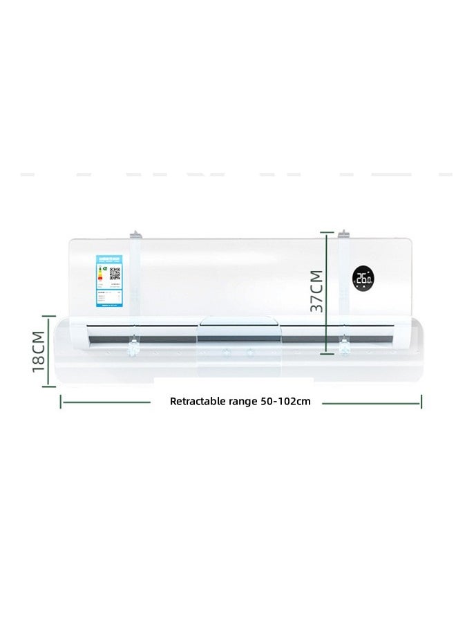 JCB CHIC Air Conditioner Deflector Air Conditioning Wind Shield, Split Ac Adjustable Flow Deflector Preventing Ac From Blowing Directly, Easy Installation Without Punching For Wall, Adjustable Size To Fit All Types And Sizes Of Air Conditioners(MKS-277)  - Image 4