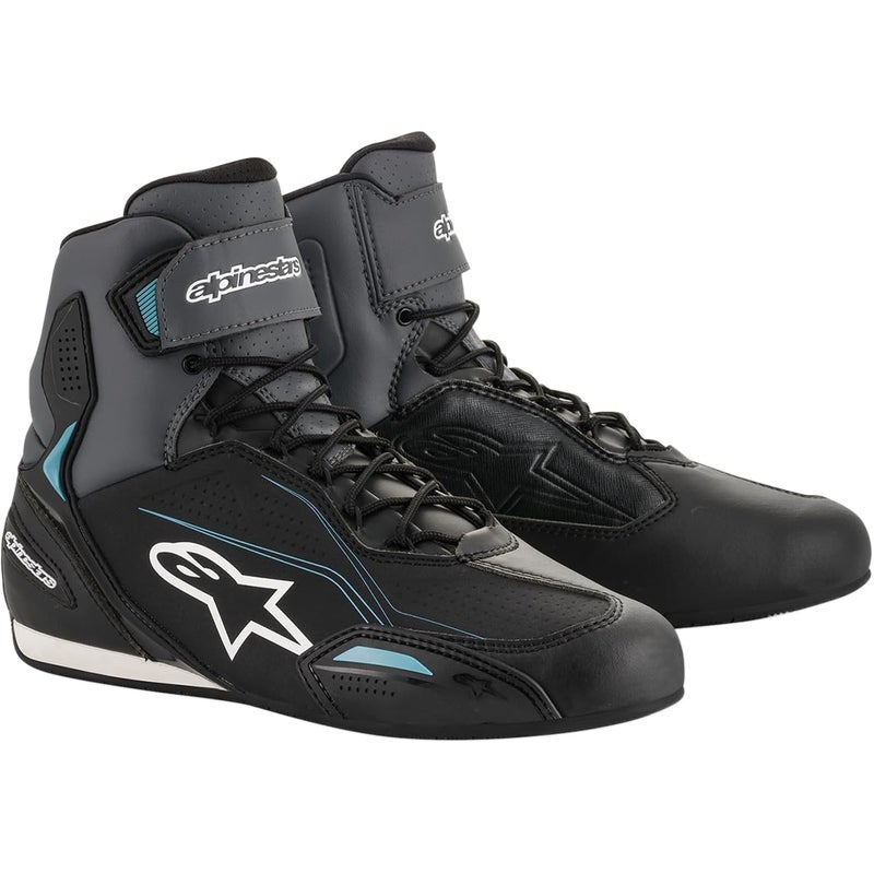Alpinestars أحذية موتوسيكل ألبيينستار للنساء ستيلا فاستر-3، أسود/فضي، 5.5 - Image 1