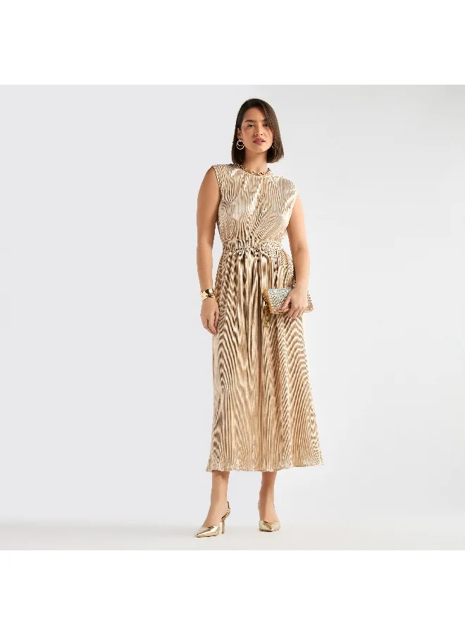 Splash FAV Striped Satin Dress