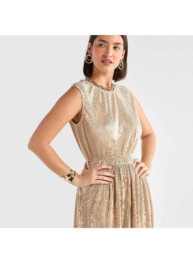 Splash FAV Striped Satin Dress  - Image 3